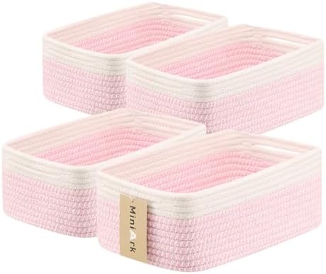 MiniArk Small Storage Baskets for Organizing | Closet Organizer Bins | Shelf by MiniArkStorageBasketsHome