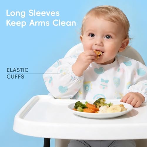 KIIS Disposable Baby Bibs, Waterproof Smock Bibs, Full Coverage - Image 3