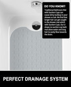 OTHWAY Reverse Suction Cup Bath Mat: 39x16 inch Extra Long Bathmat│Perfect - Image 6