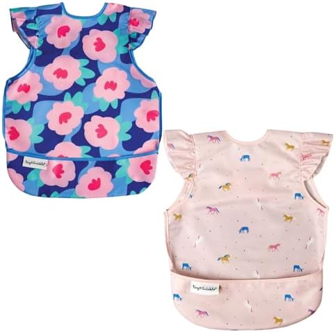 Tiny Twinkle Mess Proof Baby Bibs | 2 Pack Waterproof Toddler Bib by TinyTwinkle
