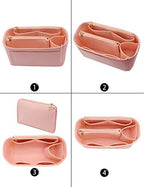 LEXSION Felt Purse Organizer Insert, Tote Bag Shaper Dividers - Image 3