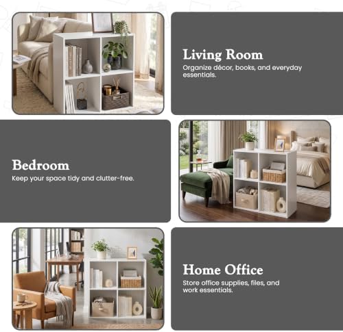 KB Designs - 4-Cube Bookcase, Unit Shelf, Storage Organizer - Image 7