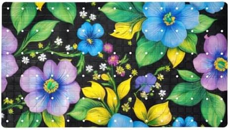 Bath Tub Shower Mat, Washable Bathtub Floor Mats, Suction Cups and Drain Holes by Anna+Cowper