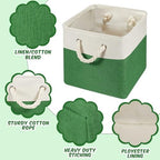 Geiserailie 6 Pcs 11 x 11 Inch Cube Storage Bins Fabric Storage Organizer Bins - Image 3