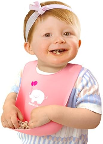 2-Pack Waterproof Silicone Baby Bib Lightweight Comfortable Easy-Wipe Clean - Image 6