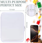 YOPCDJ 3 Pack Clear Hard Shell Zipper Case, Diaper Bag Organizer Pouches - Image 3