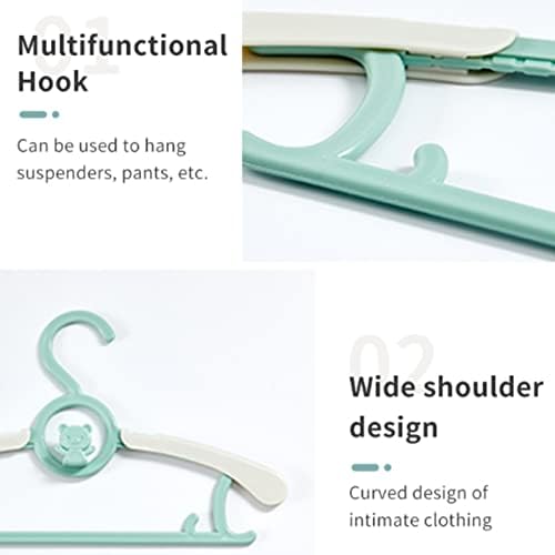 Baby Clothes Hangers 20 Pack, Plastic Kids Hangers Space Saving - Image 5