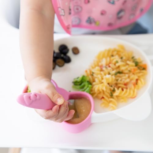 Bumkins Toddler Utensils, Kids Size Fork and Spoon Set, Silicone and - Image 3