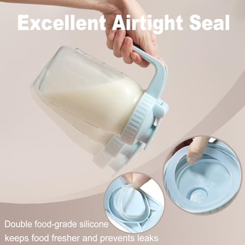 32oz Glass Pitcher with Lid & V-shaped Pour Spout - Image 5