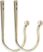 Mini Ball Curtain Holdbacks 4 Pack, Solid Zinc Alloy Wall Mounted Curtain by Mayrhyme
