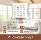 huester Transportation Alphabet Pillow Covers 18x18, Classroom Pillows Cases - Image 7