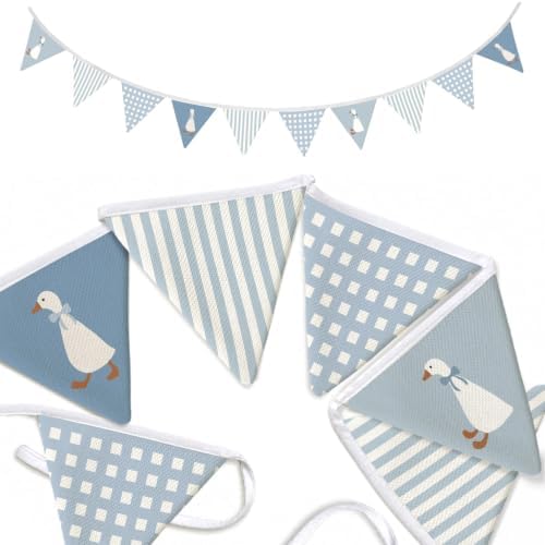 Goose Nursery Decor Banner Blue Silly Goose Garland Flags by Unknown