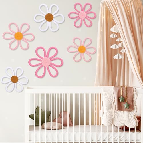 Barydat 6 Pcs Daisy Nursery Decor Flower Cute Color - Image 5