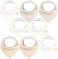 KeaBabies 8pk Organic Baby Bandana Bibs by KeaBabies