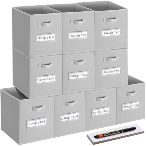 11x11 storage cube bins Foldable Fabric storage cubes by Artsdi