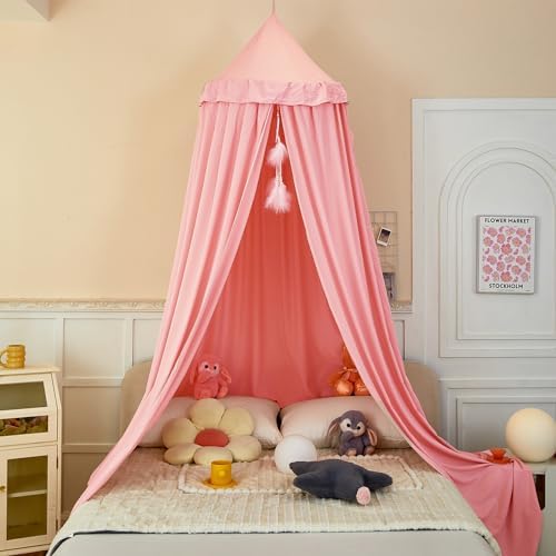 Princess Bed Canopy for Kids, Soft and Durable Dreamy Mosquito Net Bedding - Image 4