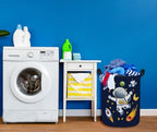 ESSME Laundry Basket, Space Hamper Collapsible Canvas Waterproof Storage Bin - Image 4