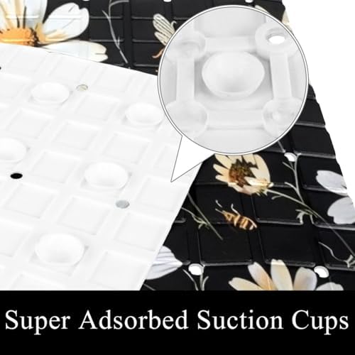 Shower Mat Bathtub Mat, 26.8x15.1 inch, Non-Slip Bath Mat - Image 3