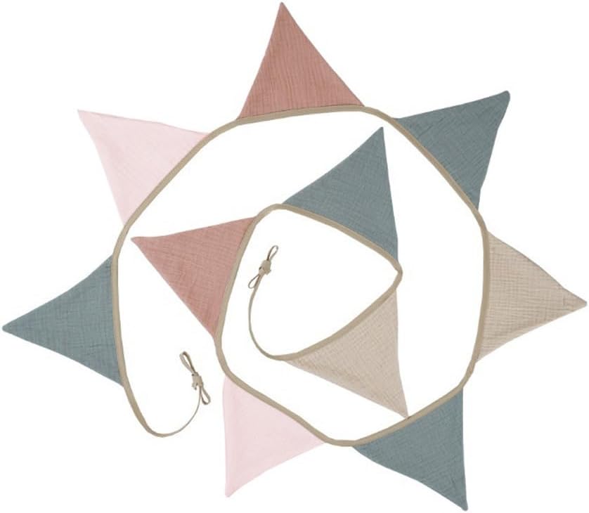 19.6ft Pennant Banner Bunting Flags Multicolor, Garland Triangle Banners Fabric - Image 3