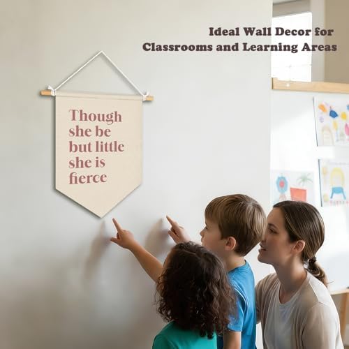 Though She Be but Little She Is Fierce Wall Pennants Banners - Image 4