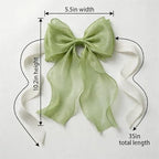 2 Pack French Lace Bow Curtain Tiebacks - Image 2