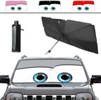 Windshield Sun Shade 2025 Car Accessories 100% Blackout Car Front Windsow by Coricha