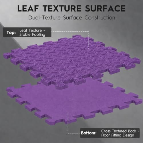 18 Pcs EVA Foam Floor Tiles, Puzzle Exercise Mat Set - Image 3