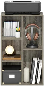 Furinno LUDER Book Shelf, 5-Cube Bookshelf, Reversible Bookcase, 9.4 x 19.5 x - Image 5