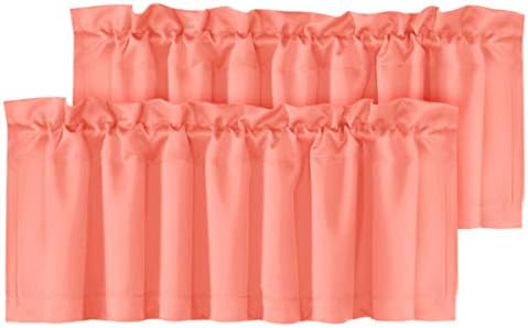 H.VERSAILTEX Blackout Valances for Windows, Short Window Valances Curtains for by HVERSAILTEX