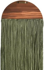 3pcs Macrame Wall Hanging Woven Wall Decor Brown Green Ivory 10"W*40"L - Image 6