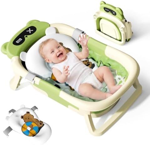 Collapsible Baby Bathtub for Newborn to Toddler by kerbwry