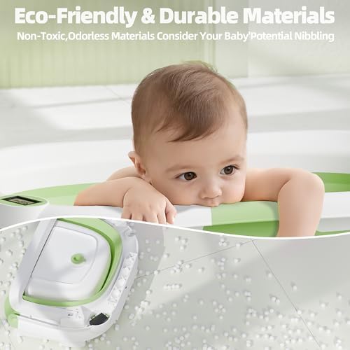 Collapsible Baby Bathtub with Thermometer, 0-36 Months - Image 5