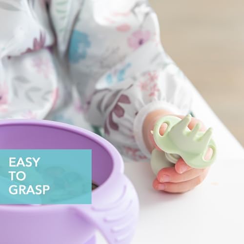 Bumkins Baby Utensils Set, Chewtensils Silicone Spoons - Image 4