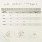 Washable Rugs 8x10 Area Rugs for Living Room, Ultra Soft Faux Wool Retro Carpets - Image 5