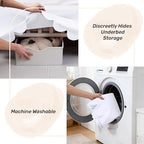 Shunjie.Home Scallop Edge Crib Skirt White, 100% Egyptian Cotton 400 Thread - Image 7