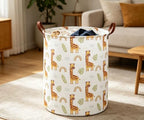 ESSME Laundry Hamper, Giraffe Hamper Collapsible Canvas Waterproof Animal - Image 2