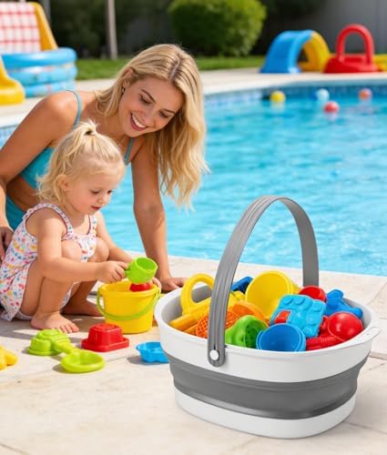WADEO Double-Capacity Foldable Bath Toy Storage Baskets - Image 7