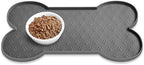 PWTAA Dog Food Mat Anti-Slip Silicone Dog Bowl Mat Thicker Pet Placemat by PWTAA