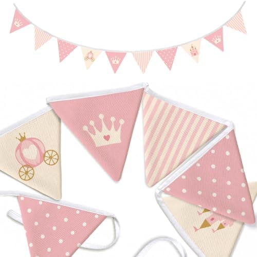Pink Princess Nursery Decor Banner Garland Flags by Unknown