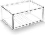 Prsildan Acrylic Makeup Organizer Stackable Clear Storage Drawers by Prsildan