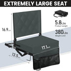 Sheenive Stadium Seats with Back Support, Padded Bleacher Seat Cushion - Image 2