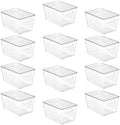 Vtopmart 12 Pack Clear Stackable Storage Bins by Vtopmart