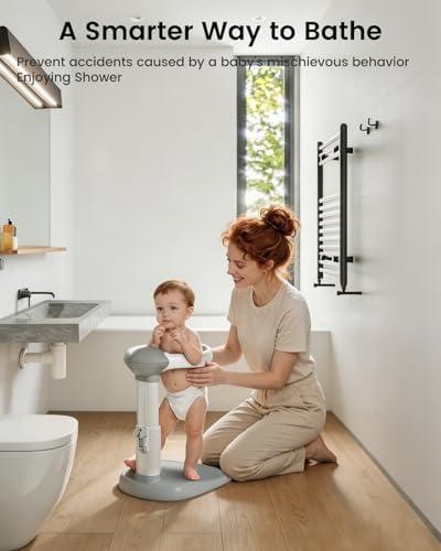 COOSEYA Baby Bath with Shower Stand Support|Anti-Pinch Soporte para Bañera de - Image 3