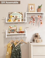 Maxpeuvon Nursery Book Shelves for Wall - Image 4