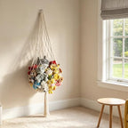 78 Inch Stuffed Animal Storage Net Corner Stuffy Hammock - Image 5