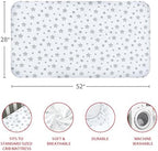 Crib Sheets for Girls 4 Pack, Fitted Baby Crib Sheets - Image 5