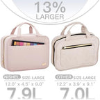 NISHEL Travel Toiletry Bag for women, Portable Hanging makeup Organizer - Image 3