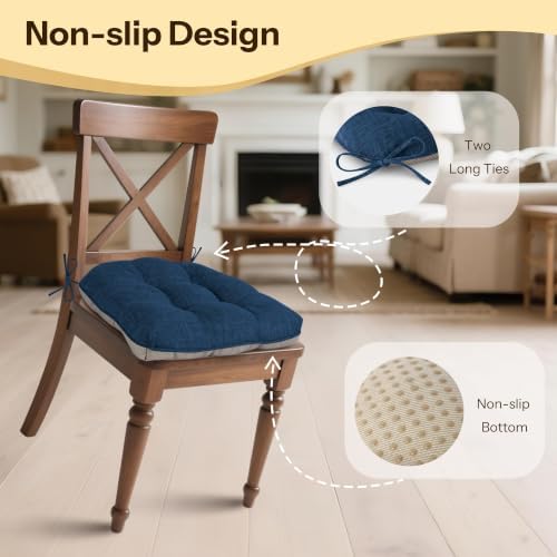 Chair Cushions for Dining Chairs Set of 4 - Image 3