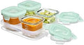 OXO Tot Glass Baby Blocks Food Storage Containers, 4 oz by OXOTot