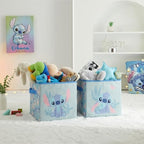 Stitch Storage Cubes Set of 2 Durable Fabric Bins - Image 6